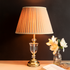 Venetian Stainless Steel Crystal Lamp With Fabric shade
